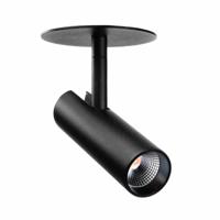 SG Tube Micro R zwart DTW dim to warm 2000-2800k inbouwspot voor gaten van 68 tot 83mm - thumbnail