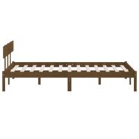 Bedframe massief grenenhout honingbruin 120x200 cm - thumbnail