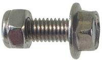 Bofix Spatbordbout m5x25 rvs met borgmoer (50 stuks) - thumbnail