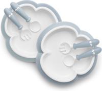 BabyBjörn Babybord, Lepel en Vork, set van 2 Pastelblauw - thumbnail