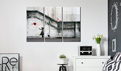 Schilderij - Girl With a Balloon by Banksy
