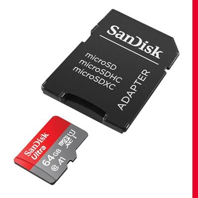 Geheugenkaart sandisk microsdxc ultra 64gb