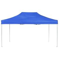 Partytent professioneel inklapbaar 4,5x3 m aluminium blauw - thumbnail