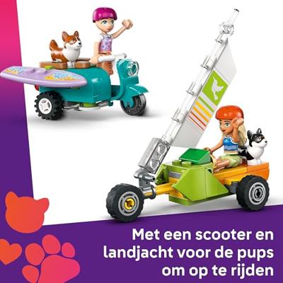 LEGO® Friends 42641 Surf- en scooterplezier met de honden - thumbnail
