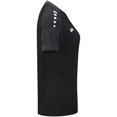 JAKO 6122D T-Shirt Performance Dames - Zwart/Antra Light - 42