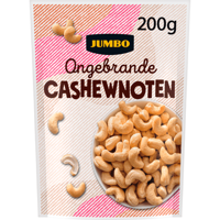 Jumbo Ongebrande Cashewnoten 200 g - thumbnail