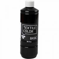 Creativ Company Textielverf - zwart, 500ml - thumbnail