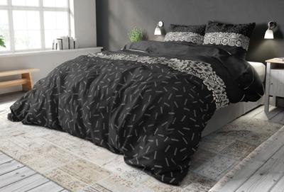 RoyalTextile - Dervio Dekbedovertrek Katoen - Antraciet - 200 x 220