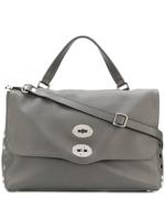 Zanellato studded tote bag - Grey - thumbnail