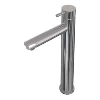 Wastafelmengkraan Brauer Chrome Edition Coldstart Opbouw Hoog Korte Ronde Hendel Chroom - thumbnail