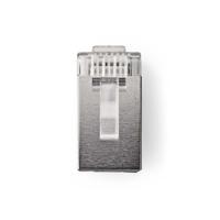 Netwerkconnector | RJ45 Male - Voor Stranded Cat6 U/FTP-Kabels | 10 Stuks | Metaal - thumbnail