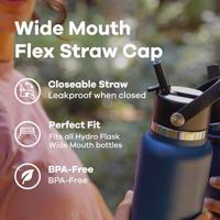 Hydro Flask Wide Flex Straw Cap Onderdeel Black - thumbnail