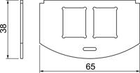 OBO Bettermann MP R2 2C Montageplaat - thumbnail