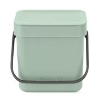 Brabantia Sort & Go afvalemmer 3 liter jade green - thumbnail