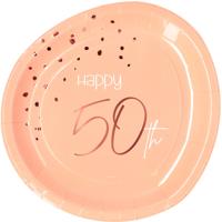 Borden 50 Jaar Elegant Blush (8st) - thumbnail