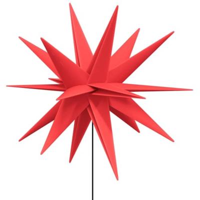 VidaXL Kerstlampen met grondpin en led&apos;s 3 st 35 cm rood - thumbnail