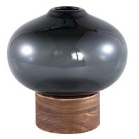 PTMD vaas fleure grijs 19 cm | 2 stuks - thumbnail