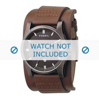 Fossil horlogeband JR9712 Leder Bruin + bruin stiksel - thumbnail