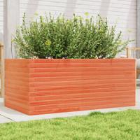 Plantenbak 110x60x45,5 cm massief grenenhout wasbruin - thumbnail