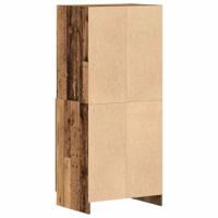 Keukenkast 57x41,5x131,5 cm bewerkt hout oud houtkleurig - thumbnail