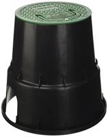 Grondput voor afsluiter Zwart/Groen - rond - diameter 152mm - hoogte 229mm - thumbnail