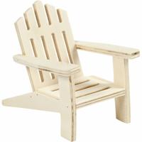 Creativ Company Tuinstoel, h: 9 cm, d: 9 cm, b: 7,5 cm, 1 stuk - thumbnail