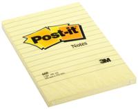 Post-it Notes, ft 102 x 152 mm, geel, gelijnd, blok van 100 vel - thumbnail
