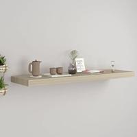 VidaXL Wandschap zwevend 90x23,5x3,8 cm mdf eikenkleurig - thumbnail