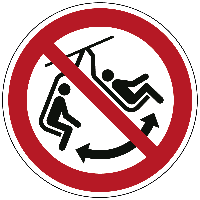 Niet schommelen met het stoeltje - Ø 200 mm - Kunststof bord - thumbnail