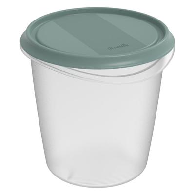 Rotho ELEMENTS Koelkast Bewaardoos Rond 1.5L Mistletoe Groen/Transparant