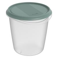 Rotho ELEMENTS Koelkast Bewaardoos Rond 1.5L Mistletoe Groen/Transparant - thumbnail