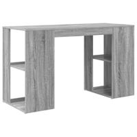 Bureau met Opslag Grijs Sonoma 130 x 50,5 x 75 cm Bewerkt hout - thumbnail