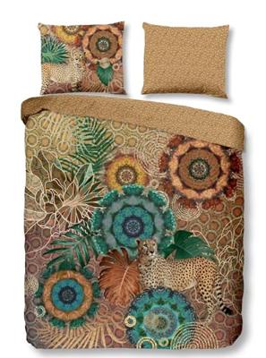 HIP Dekbedovertrek "mandala&apos;s en luipaard" - Multi - (200x200/220 cm) - Katoen Satijn
