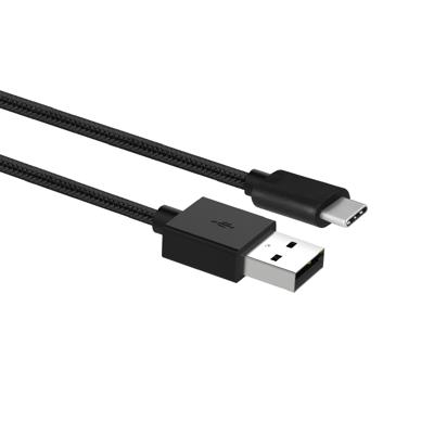 Ewent EW1373 Nylon USB C Kabel naar USB A - 1 meter