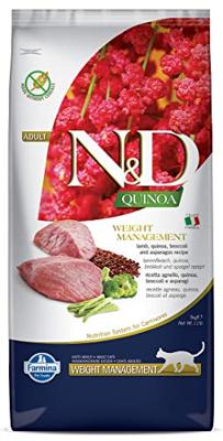 FARMINA N&D Quinoa Weight Management Lamb&Broccoli - droog kattenvoer - 5 kg