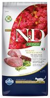 FARMINA N&D Quinoa Weight Management Lamb&Broccoli - droog kattenvoer - 5 kg - thumbnail