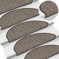 Trapmatten zelfklevend Sisal-Look 30 st 65x21x4 cm bruin beige - thumbnail