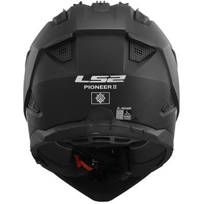 LS2 enduro-helm "mx702 pioneer ii solid" helmet mx702 pion. ii solid xl matt black