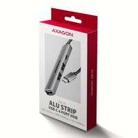 AXAGON HUE-STC USB-hub 4 poorten USB-C, USB-A 5 GBit/s Zilver - thumbnail