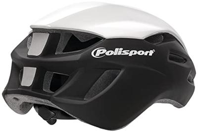 Pol Isport aero fietshelm m 55-58cm zwart/wit/grijs
