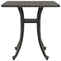 Tuintafel 53x53x53 cm gietaluminium bronskleurig - thumbnail