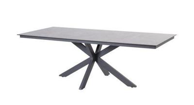 Minerva tafelframe Antracite met tafelblad Ceramic Terrazzo 220 x 95 cm 4SO - 4so
