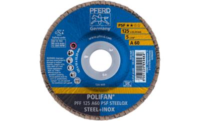 PFERD TOOLS 67646125 PFF 125 A 60 PSF STEELOX Lamellenschijf Diameter 125 mm Boordiameter 22.23 mm RVS, Staal 10 stuk(s)