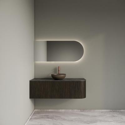 Badkamermeubelset Gliss Design Alluro 120 cm Links Charcoal