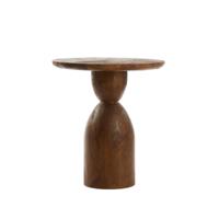 Light & Living Bijzettafel 'Torir' Mangohout, 40cm, kleur Bruin - thumbnail