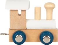 Small Foot - houten lettertrein polar - locomotief wit - thumbnail