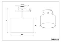 Trio Slaapkamer plafondlampElmau - 602100130 - thumbnail