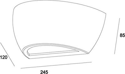 Deko Light Netito II 341179 Wandlamp E14 Grijs