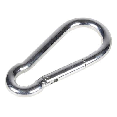 Karabijnhaak 120mm zilver