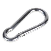 Karabijnhaak 120mm zilver - thumbnail